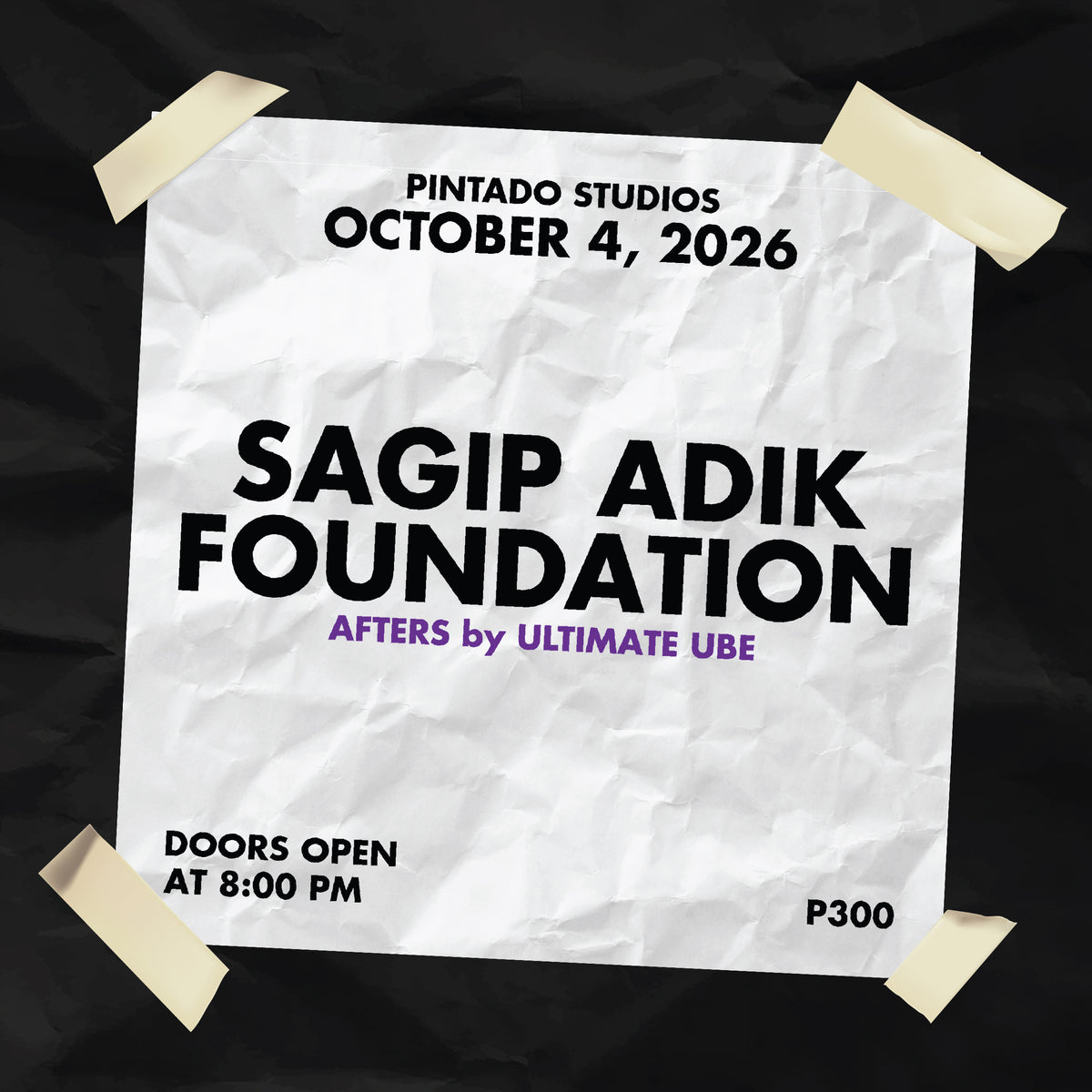 PINTADO STUDIOS: SAGIP ADIK FOUNDATION x ULTIMATE UBE